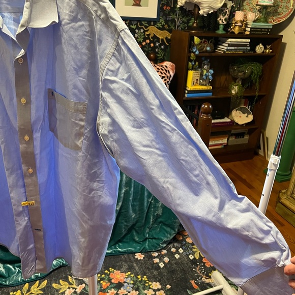 Izod French blue button down shirt - Picture 5 of 5
